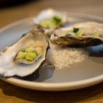 Porlock Bay Oysters with Hendrick gin, Cucumber, Fresh Chilli, Lime and Mediterranean tonic